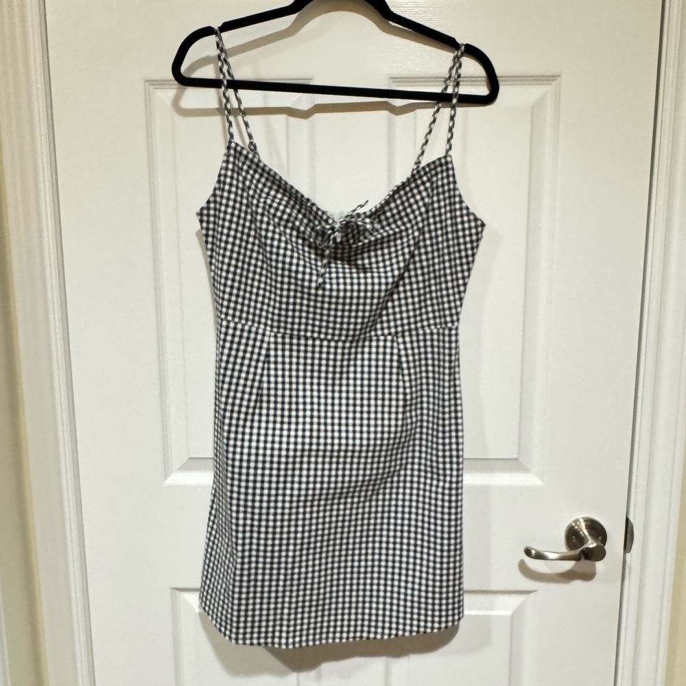 70/21 Black and White Gingham Dress